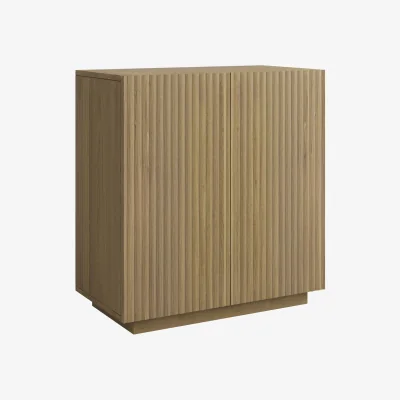 Furniture123 Small Oak Fluted Sideboard - Hazel