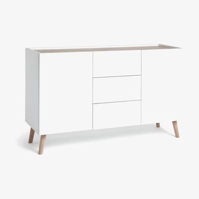 Habitat Habitat Skandi 2 Door 3 Drawer Sideboard - White Two Tone