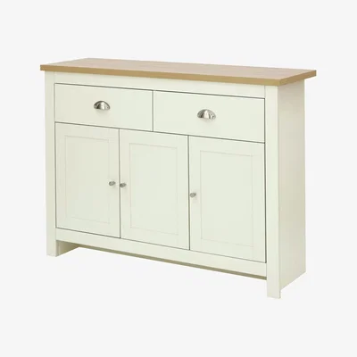Habitat GFW Lancaster 3 Door 2 Drawer Sideboard - Cream