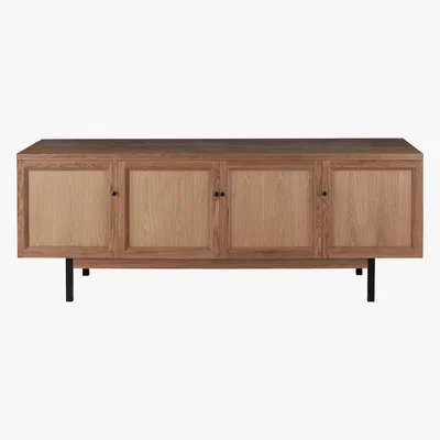 Habitat Feliz Solid Oak Sideboard With 4 Doors, Oak