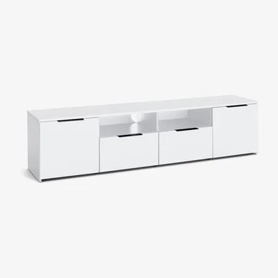 Habitat Habitat Hayward 2 Door 2 Drawer TV Unit - White Gloss