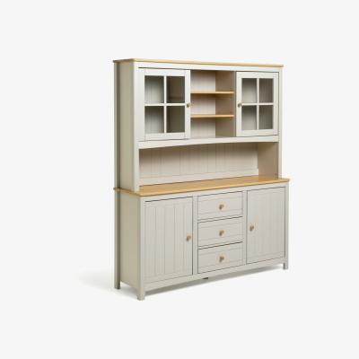 Habitat Habitat Bournemouth 4 Door 3 Drawer Sideboard -Light Grey