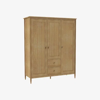 Heal's Ercol Teramo 3 Door Wardrobe - Heal's UK Bedroom Furniture