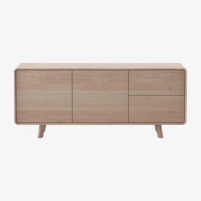 Heal's Artisan Neva Sideboard Oak White Oil 180 x 75cm