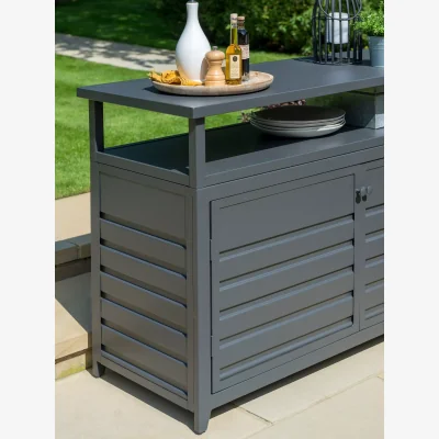 John Lewis KETTLER Aluminium Garden Sideboard, Anthracite