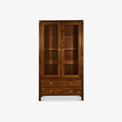 John Lewis Laura Ashley Balmoral Display Storage Cabinet, Chestnut Brown
