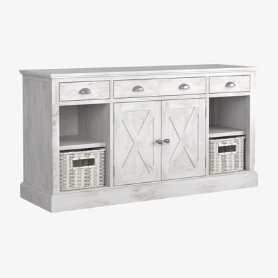 John Lewis Laura Ashley Alderbury 2 Door, 3 Drawer Sideboard, White