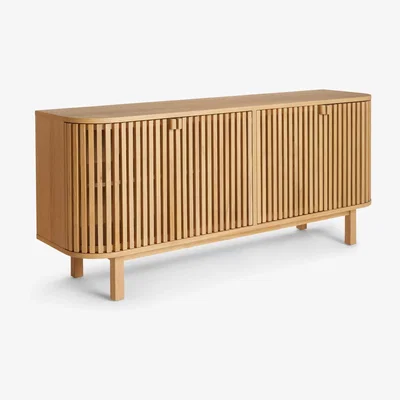 John Lewis John Lewis Slatted TV Stand Sideboard for TVs up to 60, Oak