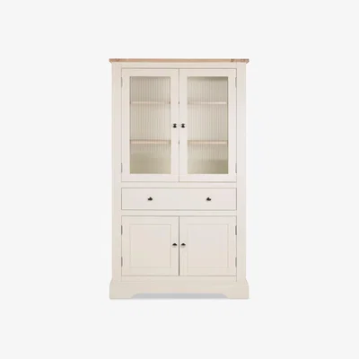 John Lewis Laura Ashley Dorset Storage Cabinet, Cream/Natural