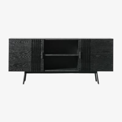 Knees Holden Oak Veneer Sideboard - Black