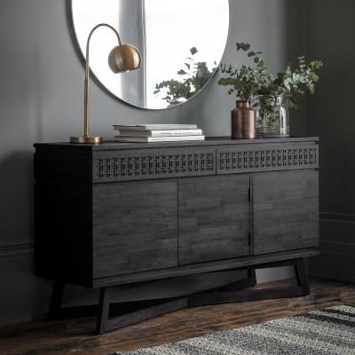Knees Khaleesi Mango Wood Sideboard - Black