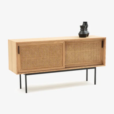 La Redoute Waska Oak & Rattan Sideboard