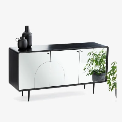 La Redoute Narcisse 3-Door Mirrored Sideboard