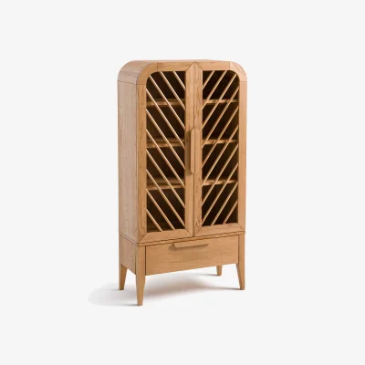 La Redoute Anda Sideboard with 2 Doors and 1 Drawer in Oak and Veneer