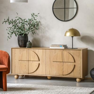 La Redoute Garner Curve Low Oak Sideboard