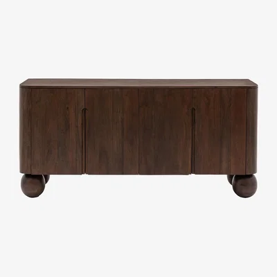 La Redoute Sanford Mango Wood Sculptural 4 Door Sideboard