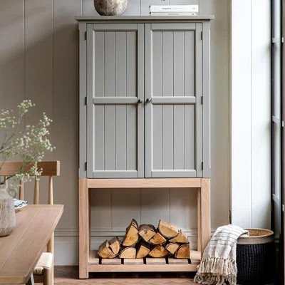 La Redoute Ende Shaker-Style Oak Tall Sideboard