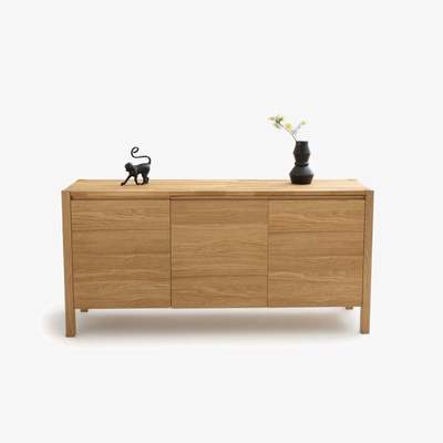 La Redoute ADELITA Solid Oak 3-Door Sideboard