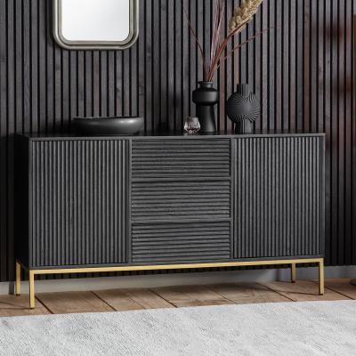 La Redoute Madurai Rippled Wood Sideboard