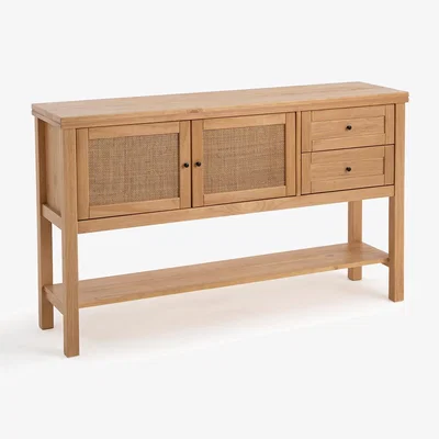 La Redoute Gabin Pine & Rattan Sideboard