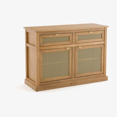 La Redoute Alvaro Pine and Openwork Metal Sideboard