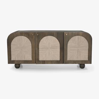 La Redoute Tropika Jute & Mango Wood 3 Door Sideboard