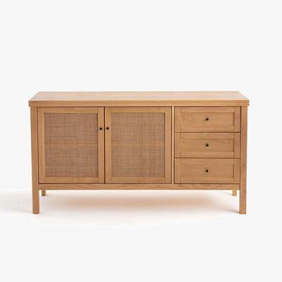 La Redoute Gabin Pine & Rattan Sideboard