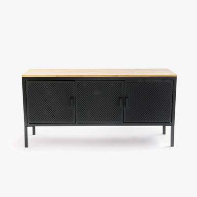 La Redoute AGAMA Oak and Steel 3 Door Sideboard