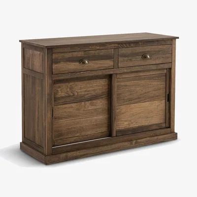 La Redoute Lunja Sideboard with 2 Doors and 2 Drawers in Solid Pine and MDF