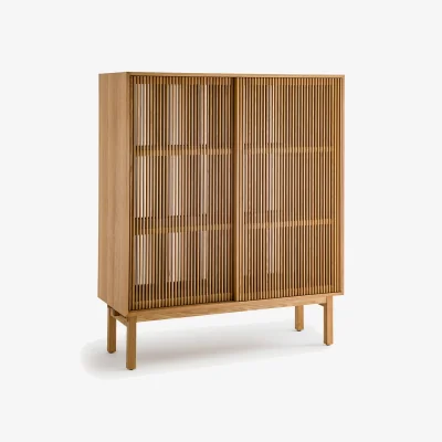 La Redoute Tinos Openwork Oak High Sideboard
