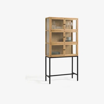 La Redoute Nova Oak & Metal Cabinet