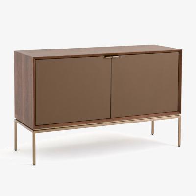 La Redoute Delina Walnut and Leather XS Sideboard