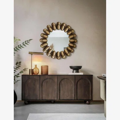 Marks & Spencer Gallery Direct Arc 4 Door Sideboard - Brown, Brown