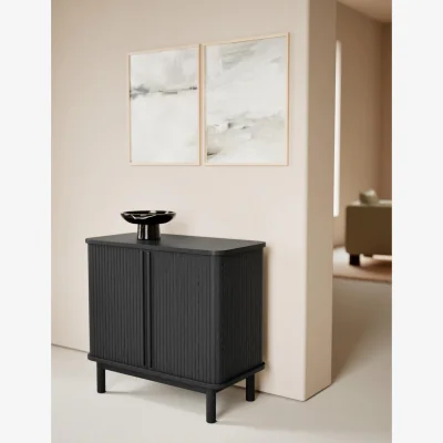 Marks & Spencer Gallery Direct Fluted 2 Door Sideboard Black