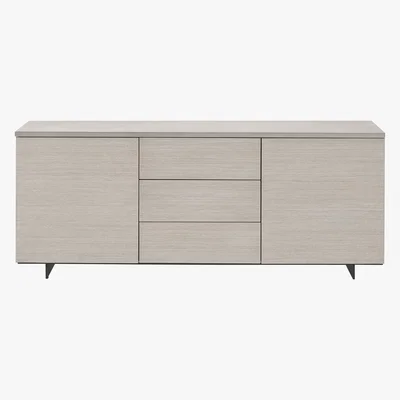 Made.com Claus Sideboard, Grey Concrete and Light Oak