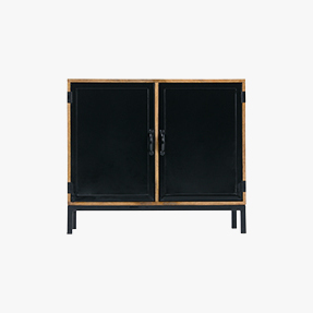Made.com Lomond Compact Sideboard, Mango Wood and Black
