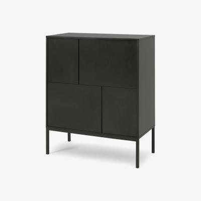 Made.com Seaford Highboard, Black Ash Effect