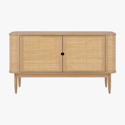 Made.com Liana Woven Front Sideboard, Ash & Rattan