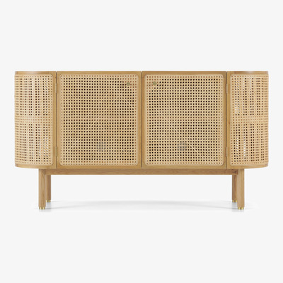 Made.com Ankhara Sideboard, Natural Oak & Rattan