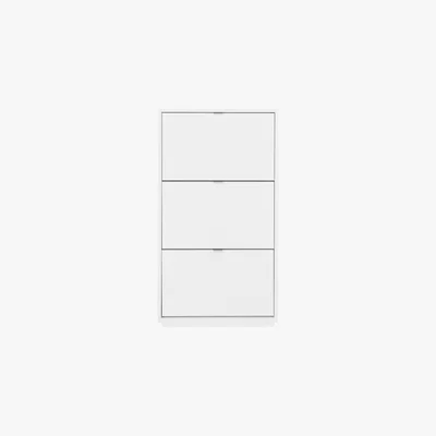 Made.com Marcell Double Shoe Storage Cabinet, White