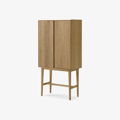 Made.com Abbon Tall Storage Cabinet, Textured Oak
