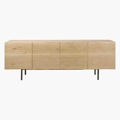 Maisons du Monde MAGNUS - Solid Pine 4-Door Vintage Sideboard