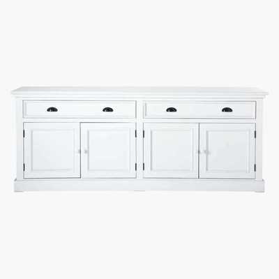 Maisons du Monde NEWPORT - White Wood 4-Door 4-Drawer Sideboard