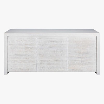 Maisons du Monde JAVA - Bleached solid mango wood 3-door sideboard