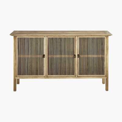 Maisons du Monde Solid Elm 3-Door Sideboard Yumi