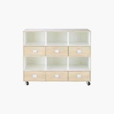 Maisons du Monde 6-Drawer Storage Cabinet on Castors Marin