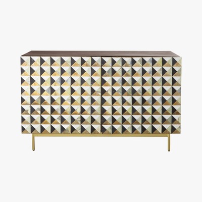 Maisons du Monde 2-Door Sideboard with Mosaic Patterns Milady