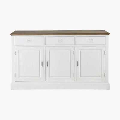 Maisons du Monde LEANDRE - White 3-Door 3-Drawer Sideboard