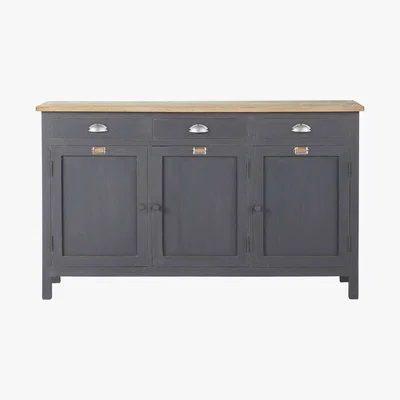 Maisons du Monde CHABLIS - Wooden sideboard in grey W 138cm