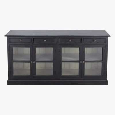 Maisons du Monde CLARENCE - Mango Wood Glazed Sideboard in Black
